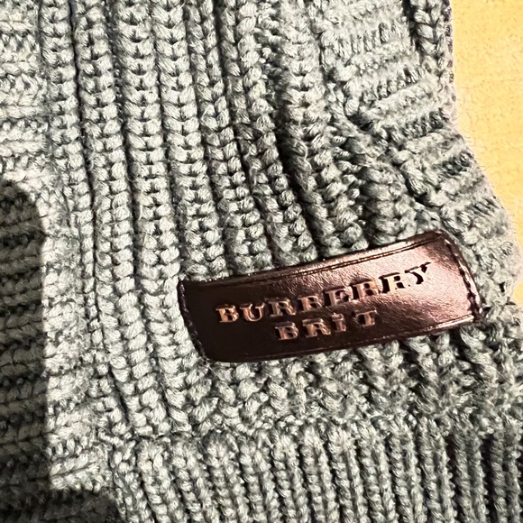 Burberry Brit deep teal green cardigan sweater - Picture 4 of 8